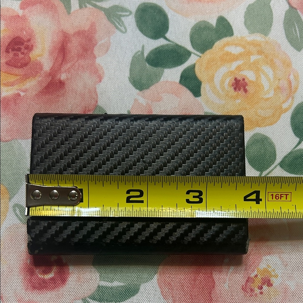 Black Carbon Fiber Magnetic Card Wallet Sangati Berga - Picture 4 of 5